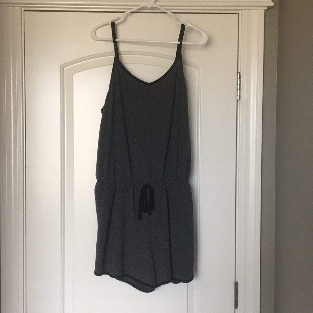 Back and Gray romper size XXL
